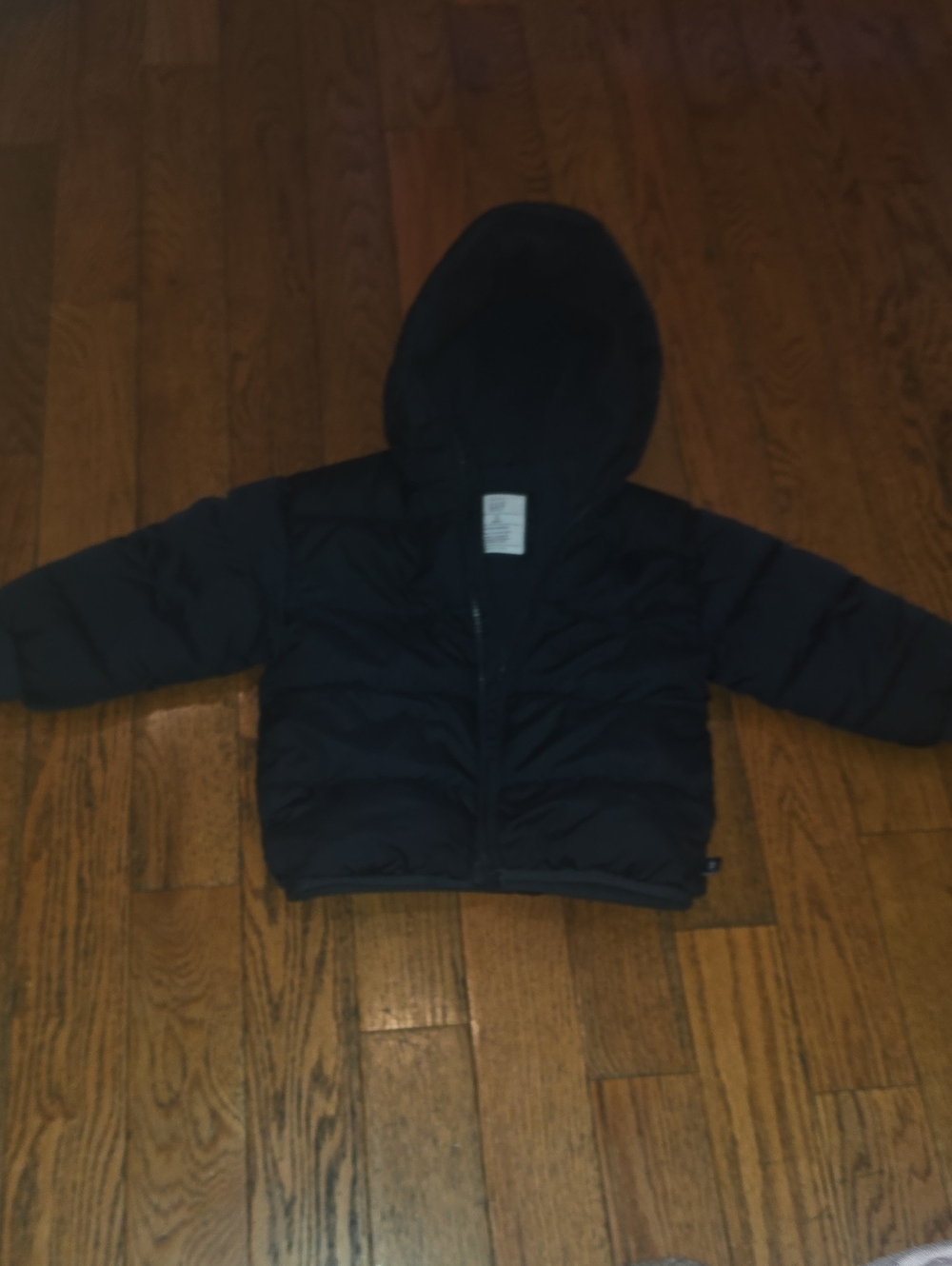 GAP Kids Black Hooded Puffer Jacket
